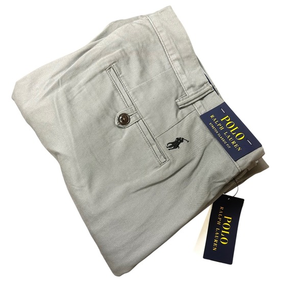 Polo Ralph Lauren Stretch Classic Fit Chino Pants Mens 38Tx36 Khakis Casual NWT - Picture 1 of 6
